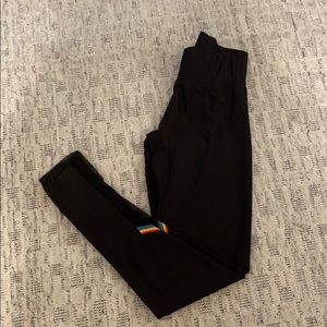 Terez leggings with rainbow detail